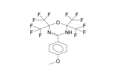 4-(PARA-METHOXYPHENYL)-2,2,6,6-TETRAKIS(TRIFLUOROMETHYL)-5,6-DIHYDRO-2H-1,3,5-OXADIAZINE