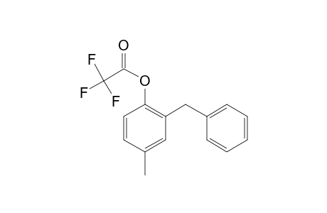 2-Benzyl-4-methylphenol, trifluoroacetate