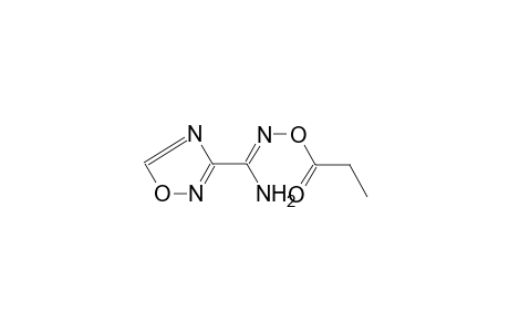 1,2,4-Oxadiazole-3-carboximidamide, N'-(1-propionyloxy)-