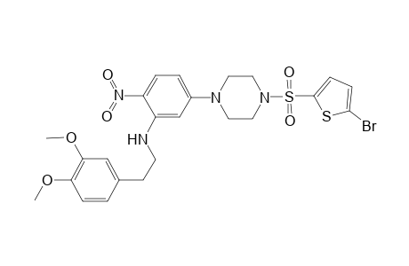 benzeneethanamine, N-[5-[4-[(5-bromo-2-thienyl)sulfonyl]-1-piperazinyl]-2-nitrophenyl]-3,4-dimethoxy-