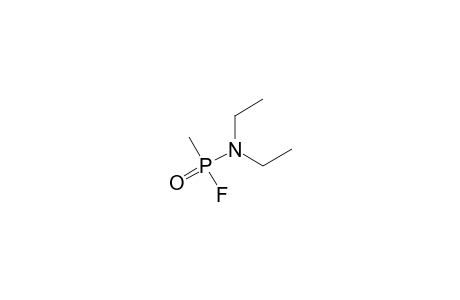 (C2H5)2NP(O)CH3F;N,N-DIETHYL-P-METHYL-PHOSPHONAMIDIC-FLUORIDE