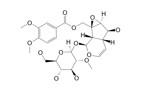 [(1as,1bs,2S,5ar,6S,6as)-1B,5A,6,6A-Tetrahydro-6-hydroxy-2-[(2-o-methyl-beta-D-glucopyranosyl)oxy]oxireno[4,5]cyclopenta[1,2-C]pyran-1A(2H)-yl]methyl 3,4-dimethoxybenzoate