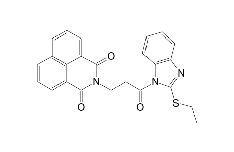 2-{3-[2-(ethylsulfanyl)-1H-benzimidazol-1-yl]-3-oxopropyl}-1H-benzo[de]isoquinoline-1,3(2H)-dione