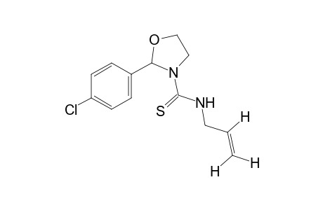 N-allyl-2-(p-chlorophenyl)thio-3-oxazolidinecarboxamide