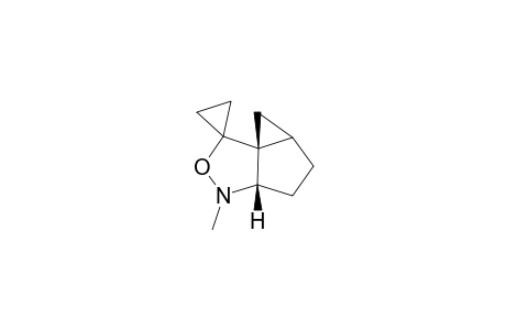 (3aR*,5aS*,6aS*)-3,3a,4,5,5a,6-Hexahydro-3-methylcyclopropa[2,3]cyclopenta[1,2-c]isoxazolespiro[1,1']cyclopropane