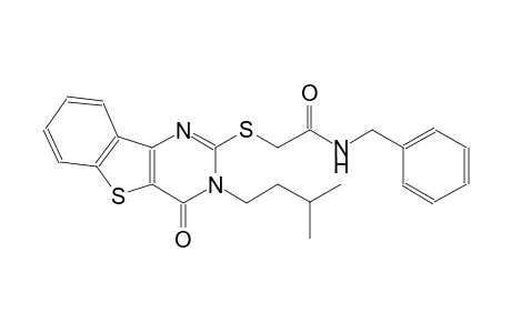 N-benzyl-2-[(3-isopentyl-4-oxo-3,4-dihydro[1]benzothieno[3,2-d]pyrimidin-2-yl)sulfanyl]acetamide