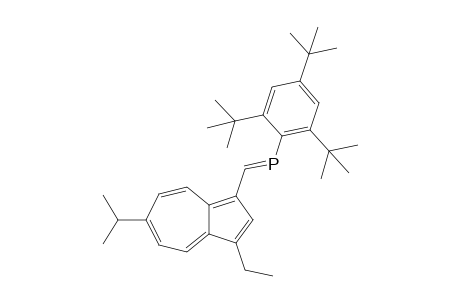 (E)-2-(3-Ethyl-6-isopropyl-1-azulenyl)-1-(2,4,6-tri-t-butylphenyl)phosphaethene