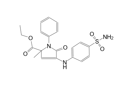 1H-pyrrole-2-carboxylic acid, 4-[[4-(aminosulfonyl)phenyl]amino]-2,5-dihydro-2-methyl-5-oxo-1-phenyl-, ethyl ester