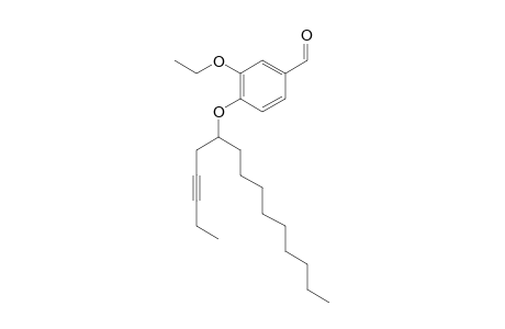 3-ethoxy-4-(pentadec-3-yn-6-yloxy)benzaldehyde