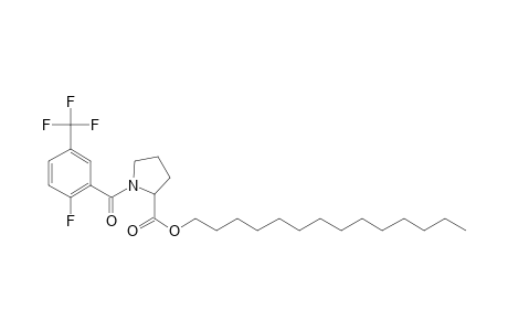 L-Proline, N-(2-fluoro-5-trifluoromethylbenzoyl)-, tetradecyl ester