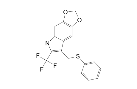 5,6-(METHYLENEDIOXY)-3-(PHENYLTHIOMETHYL)-2-TRIFLUOROMETHYL-INDOLE