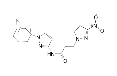 N-[1-(1-adamantyl)-1H-pyrazol-3-yl]-3-(3-nitro-1H-pyrazol-1-yl)propanamide
