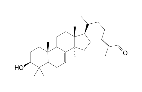 5.alpha.-Lanosta-7,9(11),24-triene-3.beta.-hydroxy-26-al