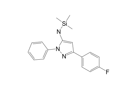 3-(4-Fluorophenyl)-1-phenyl-1H-pyrazol-5-ylamine, tms