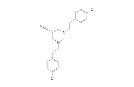 1,3-bis(p-chlorophenethyl)hexahydro-5-pyrimidinecarbonitrile