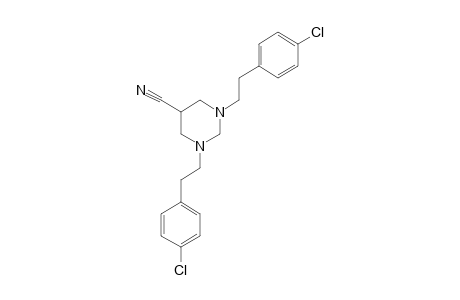 1,3-bis(p-Chlorophenethyl)hexahydro-5-pyrimidinecarbonitrile