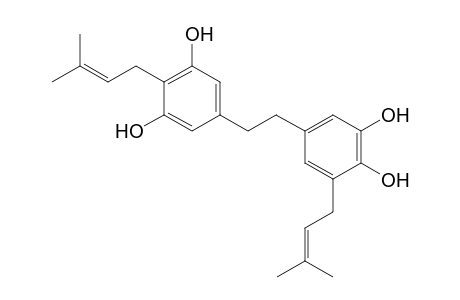 ALPHA,ALPHA'-DIHYDRO-3,5,3',4'-TETRAHYDROXY-4,5'-DIISOPENTENYLSTILBENE