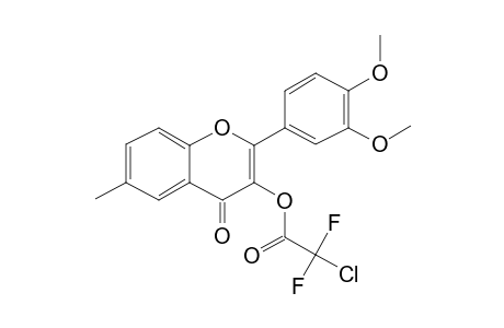 3',4'-Dimethoxy-3-hydroxy-6-methylflavone, chlorodifluoroacetate