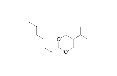 cis-5-(1-Methylethyl)-2-n-hexyl-1,3-dioxane