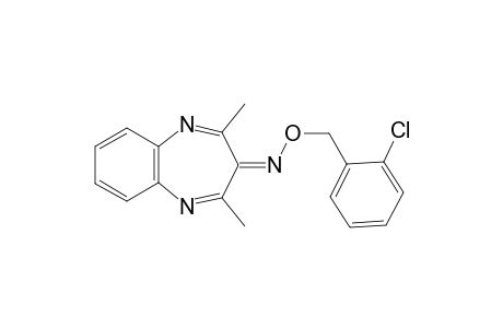 2,4-Dimethyl-3H-1,5-benzodiazepin-3-one O-(2-chlorobenzyl)oxime