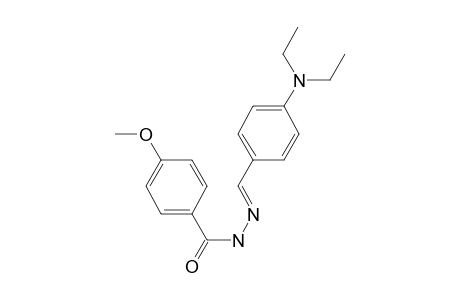 4-Methoxybenzenamide, N-(4-diethylaminobenzylidenamino)-