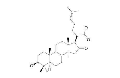 PINICOLIC-ACID-D;3-BETA-HYDROXY-16-OXOLANOSTA-7,9(11),24-TRIEN-21-OIC-ACID