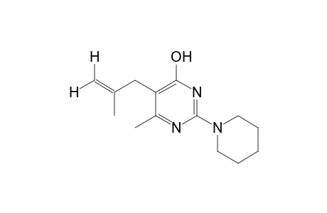 6-methyl-5-(2-methylallyl)-2-piperidino-4-pyrimidinol
