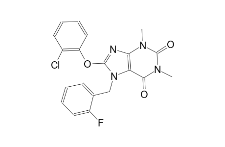 8-(2-chlorophenoxy)-7-(2-fluorobenzyl)-1,3-dimethyl-3,7-dihydro-1H-purine-2,6-dione