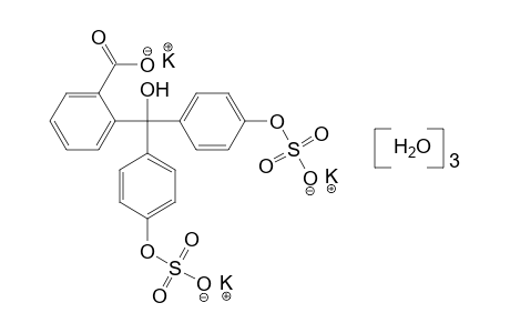 alpha,alpha-BIS(p-HYDROXYPHENYL)-alpha-HYDROXY-o-TOLUIC ACID, DISULFATE, TRIPOTASSIUM SALT, TRIHYDRATE