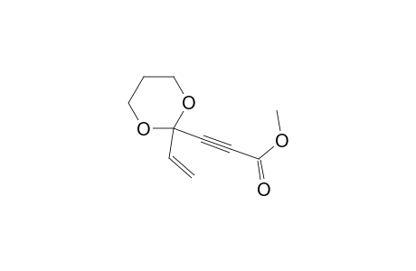 3-(2-Ethenyl-1,3-dioxan-2-yl)-2-propynoic acid methyl ester