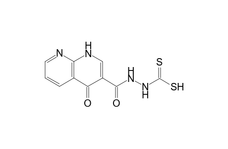2-(4-oxo-1,4-dihydro-1,8-naphthyridine-3-carbonyl)hydrazinecarbodithioic acid