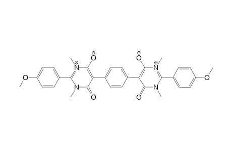 p-Phenylenebis[1,1',3,3'-tetramethyl-2,2'-di(p-methoxyphenyl)pyrimidiniumolate]