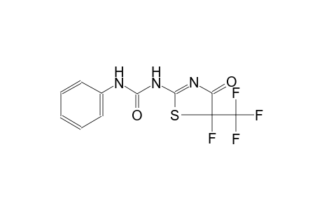 Thiazol-4(5H)-one, 5-fluoro-5-trifluoromethyl-2-(3-phenylureido)-