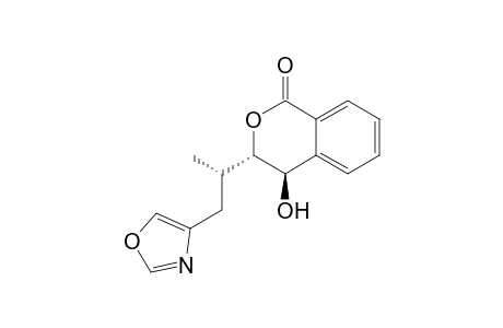 (+-)-(3S,4R)-4-Hydroxy-3-((S)-1-(oxazol-4-yl)propan-2-yl)isochroman-1-one