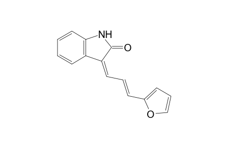 (3Z)-3-[(E)-3-(2-furanyl)prop-2-enylidene]-1H-indol-2-one