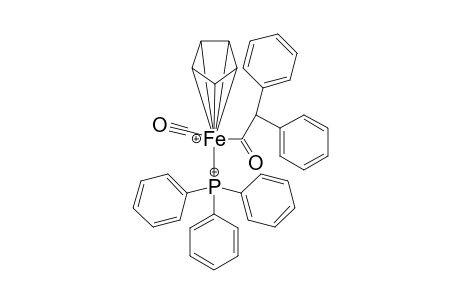 (RS)-[(.eta.(5)-Cyclopebtadienyl)iron(0)carbonyltriphenylphosphinidynediphenylacetyl]complex