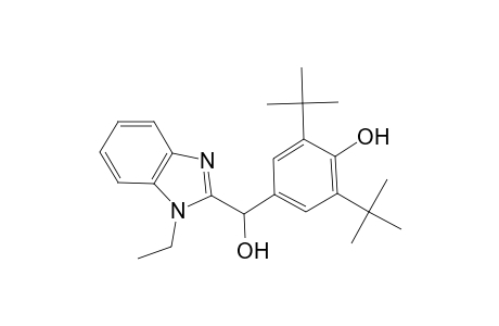 2,6-ditert-butyl-4-[(1-ethyl-1H-benzimidazol-2-yl)(hydroxy)methyl]phenol