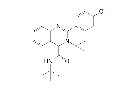 N,3-Di-tert-Butyl-2-(4-chlorophenyl)-3,4-dihydro quinazoline-4-carboxamide