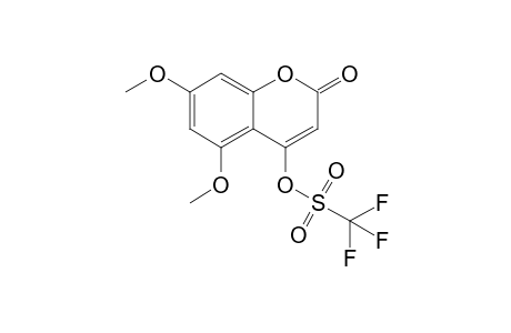 5,7-DIMETHOXY-4-TRIFLUOROMETHYLSULFONYLOXY-2H-1-BENZOPYRAN-2-ONE