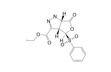 (3aS,4S,6aS)-4-(benzenesulfonyl)-6-oxo-1,3a,4,6a-tetrahydrofuro[3,4-c]pyrazole-3-carboxylic acid ethyl ester