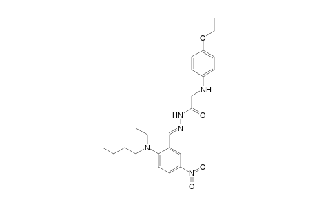 N-[(E)-[2-[butyl(ethyl)amino]-5-nitro-benzylidene]amino]-2-(p-phenetidino)acetamide