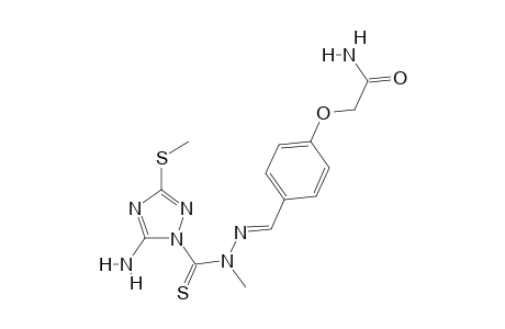 2-[4-[(E)-[[5-amino-3-(methylthio)1,2,4-triazole-1-carbothioyl]-methyl-hydrazono]methyl]phenoxy]acetamide