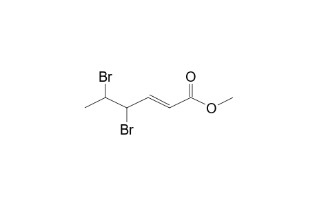 4,5-Dibromohex-2-enoic acid, methyl ester