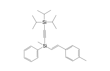 [(tri(isopropyl)silyl)ethynyl]-methylphenyl-[(E)-4-methylstyryl]silane