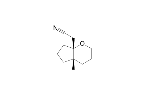 ((4aS,7aR)-4a-Methyl-hexahydro-cyclopenta[b]pyran-7a-yl)-acetonitrile