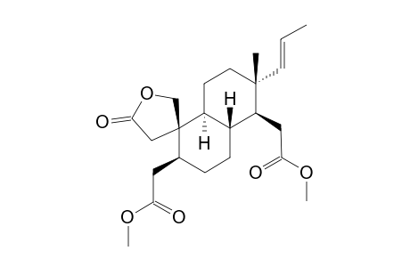 2,3:16,17-DI-SECO-PREGN-17-ENE-3,16-DIOIC-ACID-DIMETHYLESTER-19-HYDROXY-2-CARBOXYLIC-ACID-2,19-LACTONE