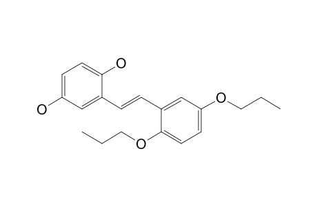 2-[(E)-2-(2,5-dipropoxyphenyl)ethenyl]benzene-1,4-diol