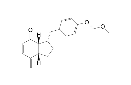 (3S*,3aR*,7aS*)-3-[4-(Methoxymethoxy)benzyl]-7-methylene-1,2,3,3a,7,7a-hexahydro-4H-inden-4-one