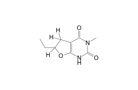 5,6-dihydro-6-ethyl-3-methylfuro[2,3-d]pyrimidine-2,4(1H,3H)-dione