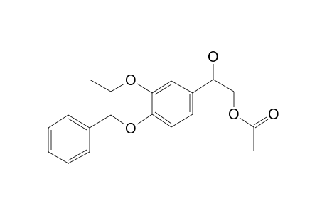 Benzeneethanamine, 4-benzyloxy-3-ethoxy-.beta.-hydroxy-, acetate